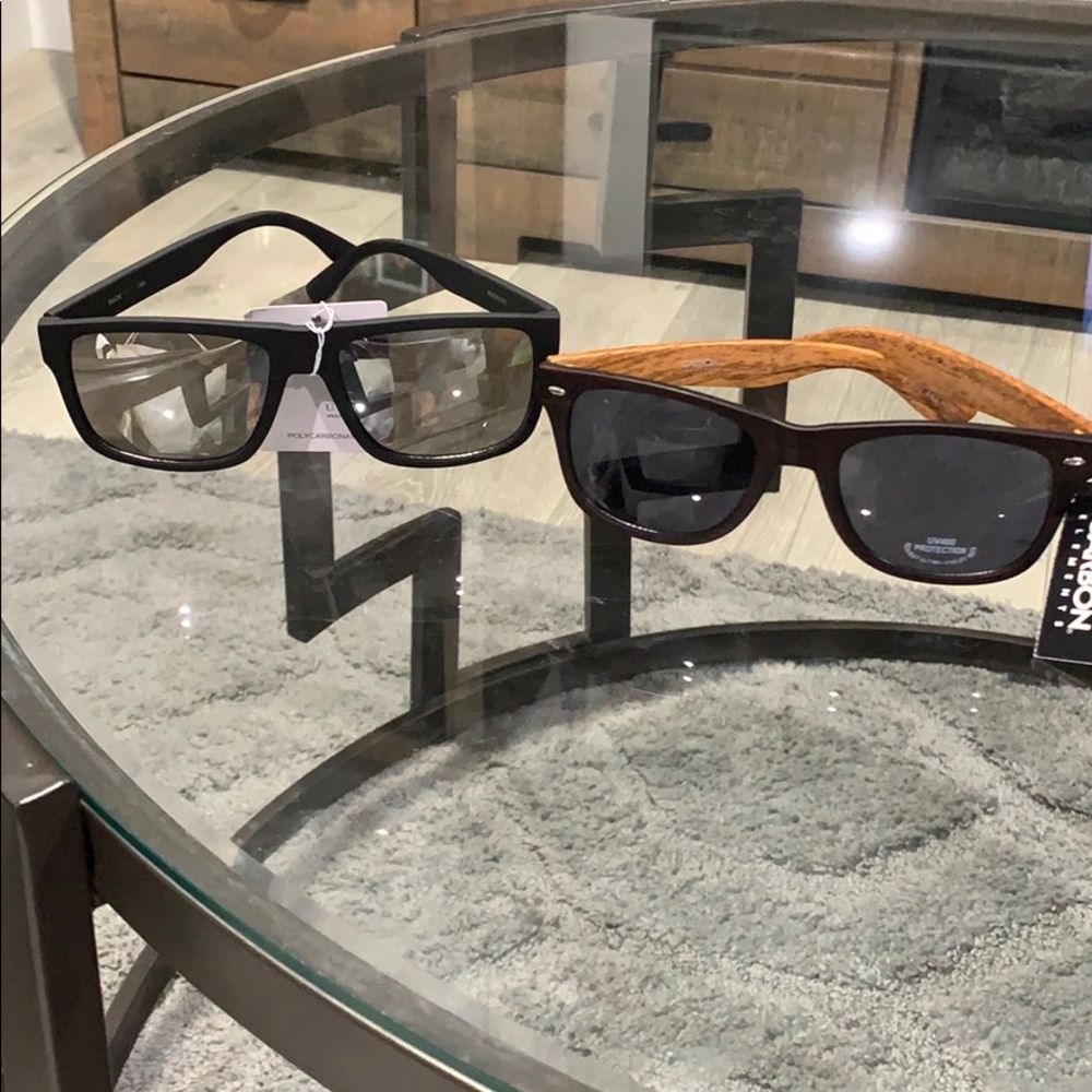 2 pair of sunglasses
